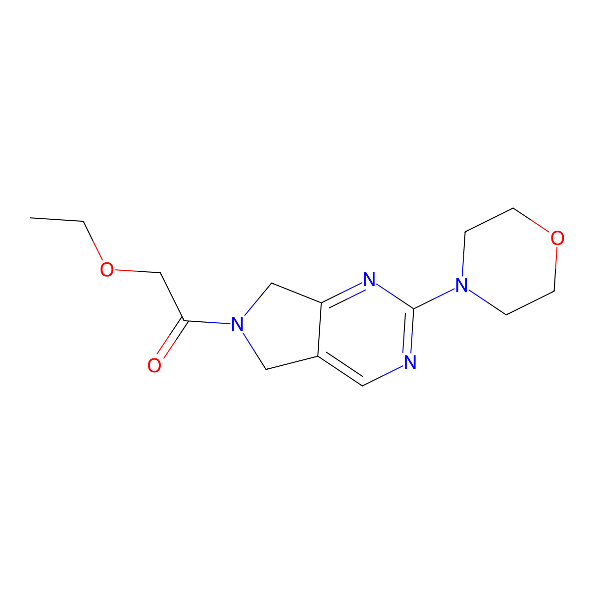 2-ethoxy-1-(2-morpholino-5H-pyrrolo[3,4-d]pyrimidin-6(7H)-yl)ethanone molecular structure, CAS 2034368-67-5
