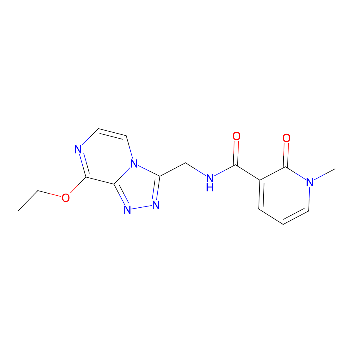 N-({8-ethoxy-[1,2,4]triazolo[4,3-a]pyrazin-3-yl}methyl)-1-methyl-2-oxo-1,2-dihydropyridine-3-carboxamide molecular structure, CAS 2034368-90-4