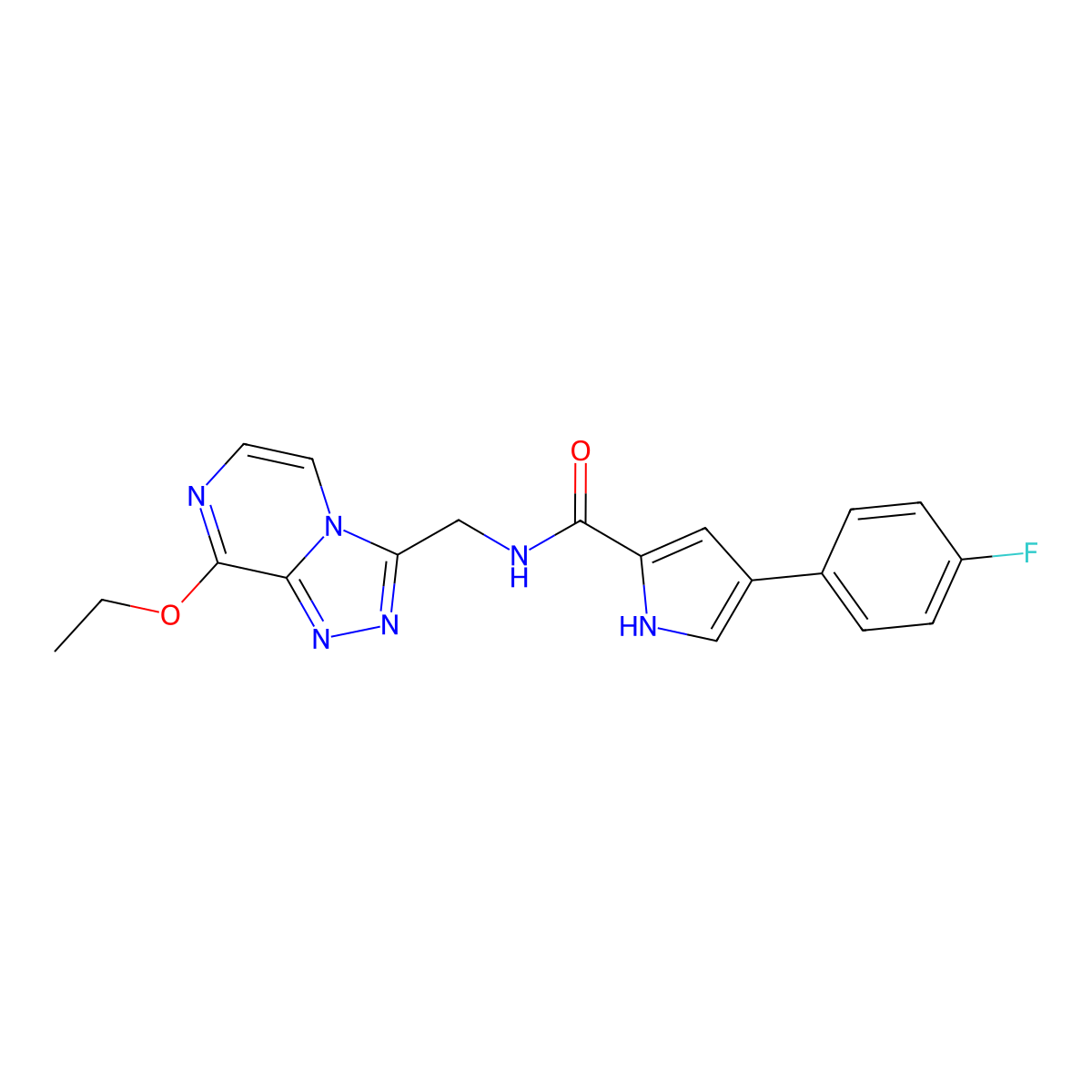 N-((8-ethoxy-[1,2,4]triazolo[4,3-a]pyrazin-3-yl)methyl)-4-(4-fluorophenyl)-1H-pyrrole-2-carboxamide molecular structure, CAS 2034369-07-6