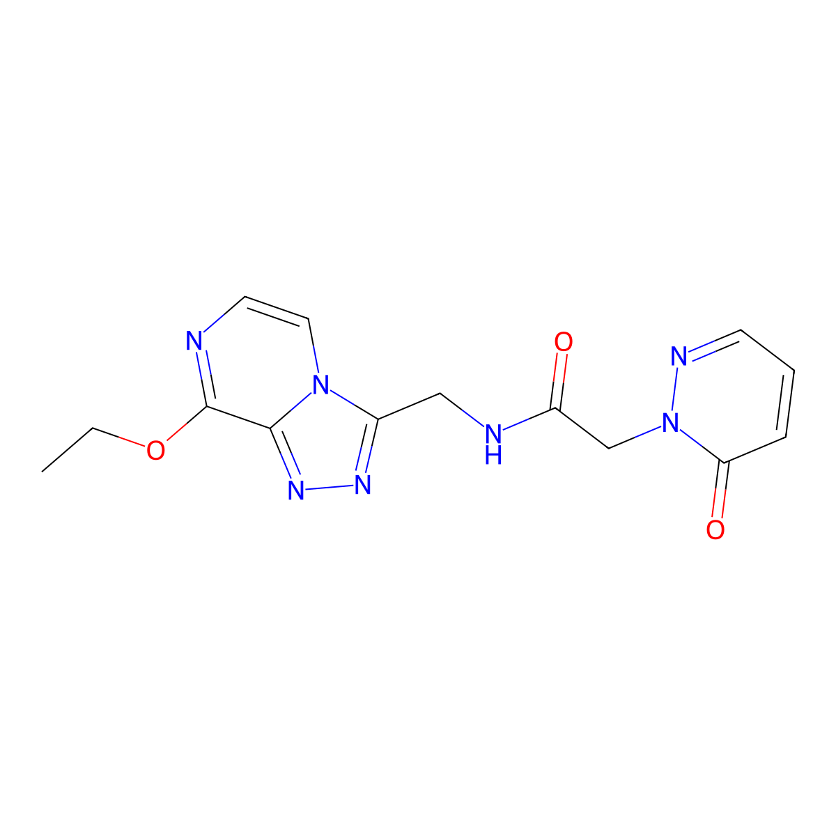 N-((8-ethoxy-[1,2,4]triazolo[4,3-a]pyrazin-3-yl)methyl)-2-(6-oxopyridazin-1(6H)-yl)acetamide molecular structure, CAS 2034369-14-5