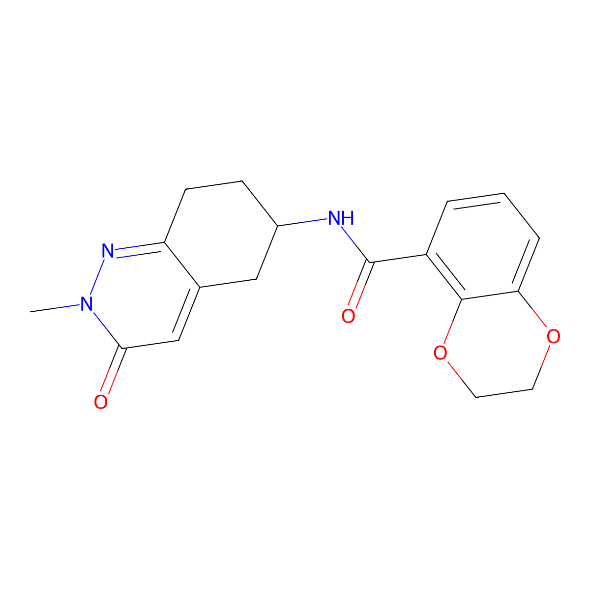 N-(2-methyl-3-oxo-2,3,5,6,7,8-hexahydrocinnolin-6-yl)-2,3-dihydrobenzo[b][1,4]dioxine-5-carboxamide molecular structure, CAS 2034369-61-2