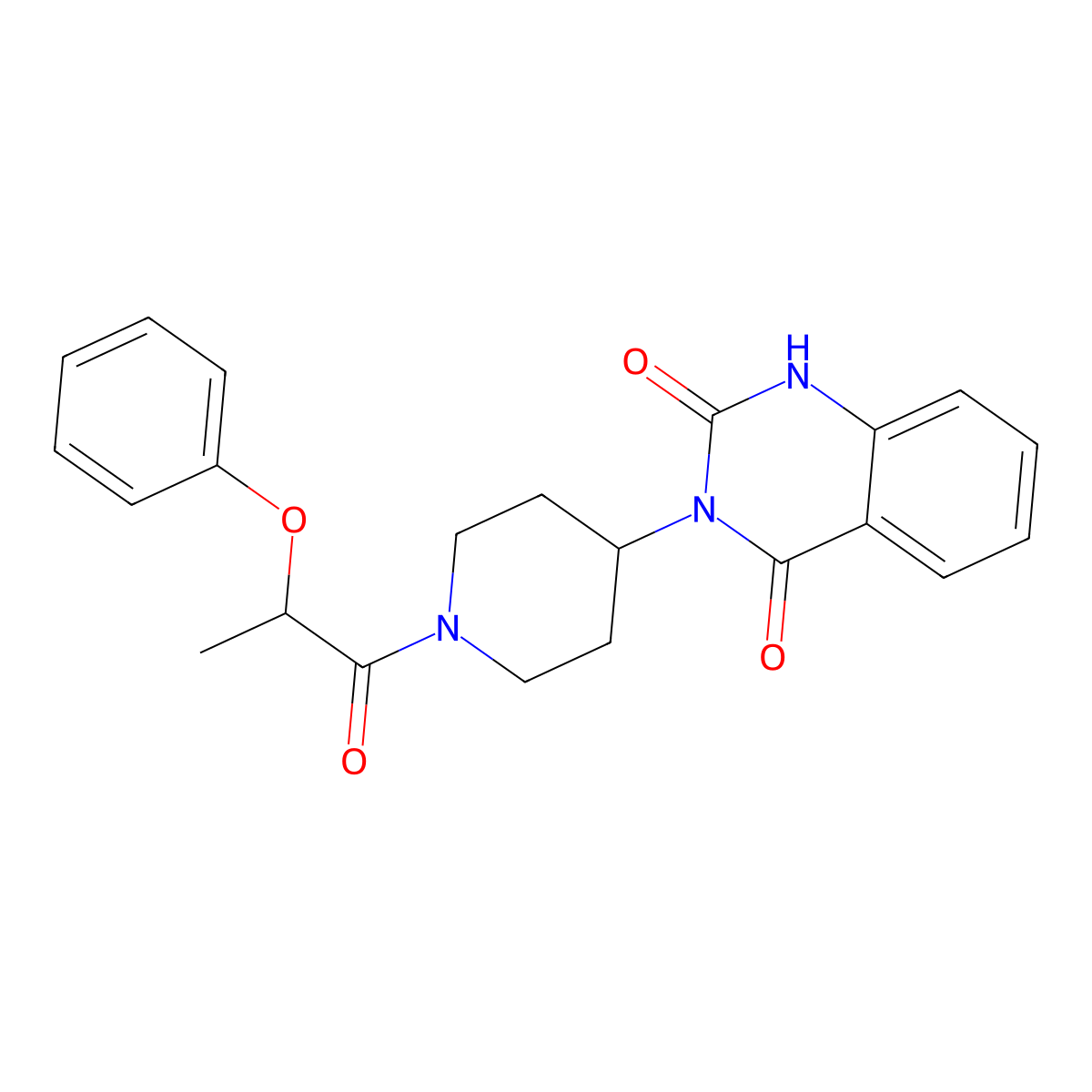 3-(1-(2-phenoxypropanoyl)piperidin-4-yl)quinazoline-2,4(1H,3H)-dione molecular structure, CAS 2034370-92-6