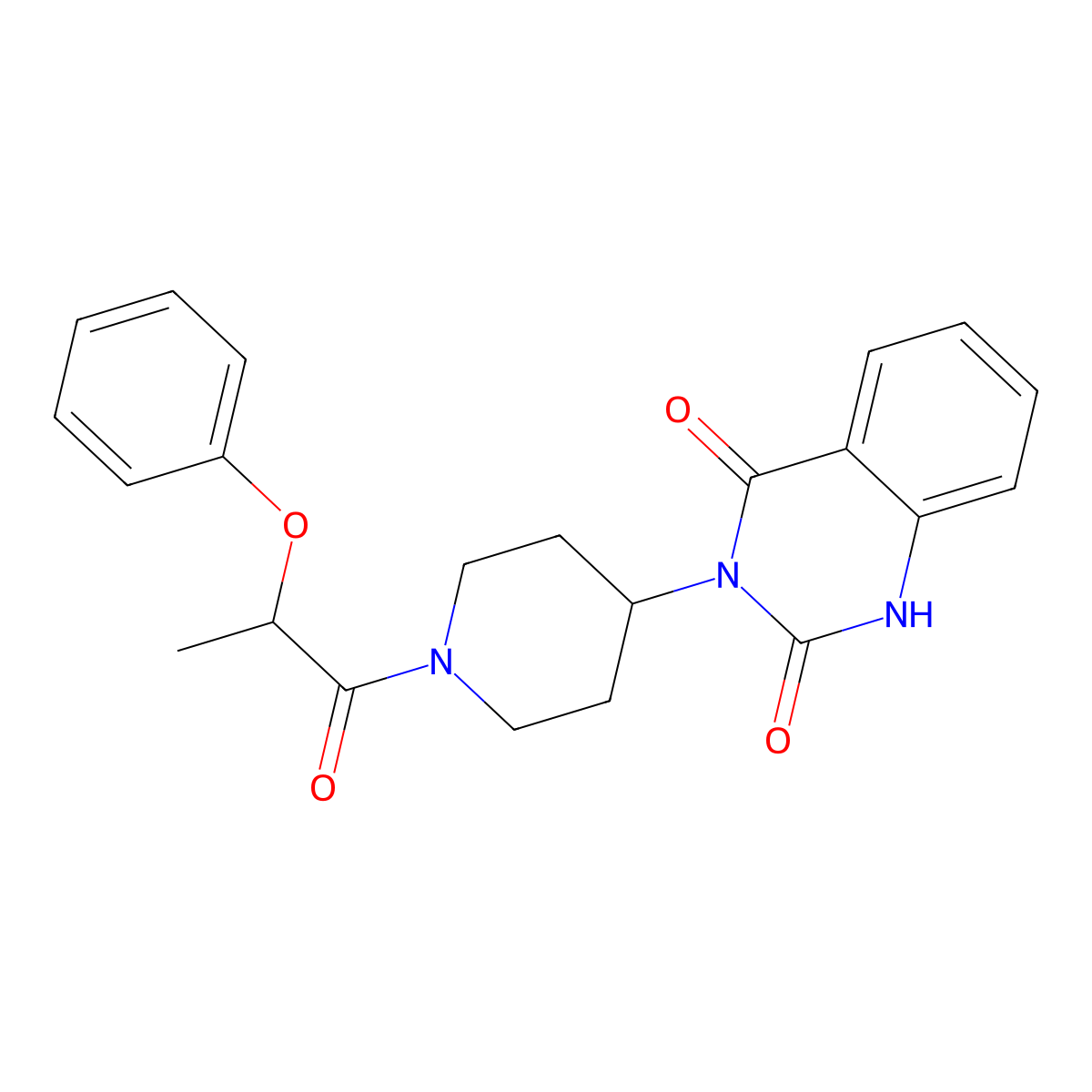 3-(1-(2-phenoxypropanoyl)piperidin-4-yl)quinazoline-2,4(1H,3H)-dione molecular structure, CAS 2034370-92-6