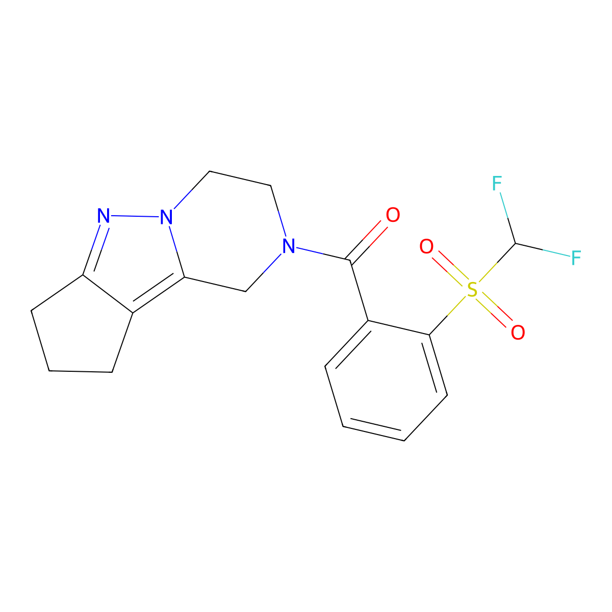 11-(2-Difluoromethanesulfonylbenzoyl)-7,8,11-triazatricyclo[6.4.0.0^{2,6}]dodeca-1,6-diene molecular structure, CAS 2034371-29-2