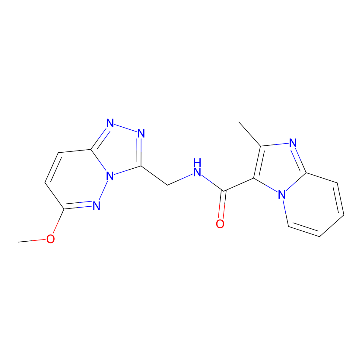 N-({6-methoxy-[1,2,4]triazolo[4,3-b]pyridazin-3-yl}methyl)-2-methylimidazo[1,2-a]pyridine-3-carboxamide molecular structure, CAS 2034371-63-4