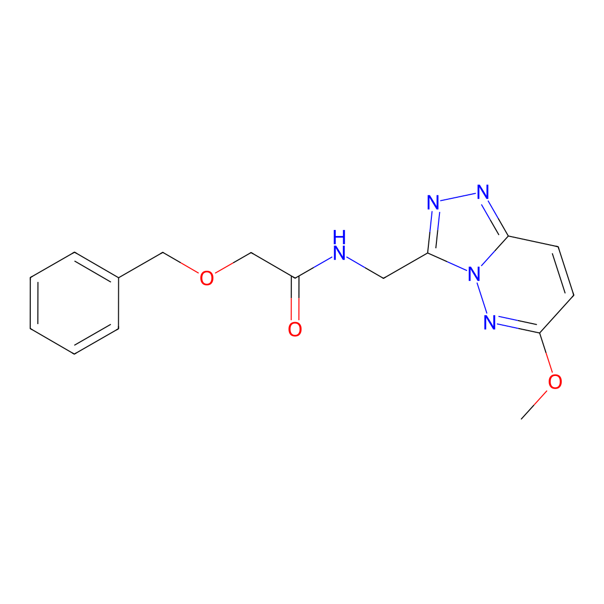 2-(benzyloxy)-N-({6-methoxy-[1,2,4]triazolo[4,3-b]pyridazin-3-yl}methyl)acetamide molecular structure, CAS 2034371-80-5