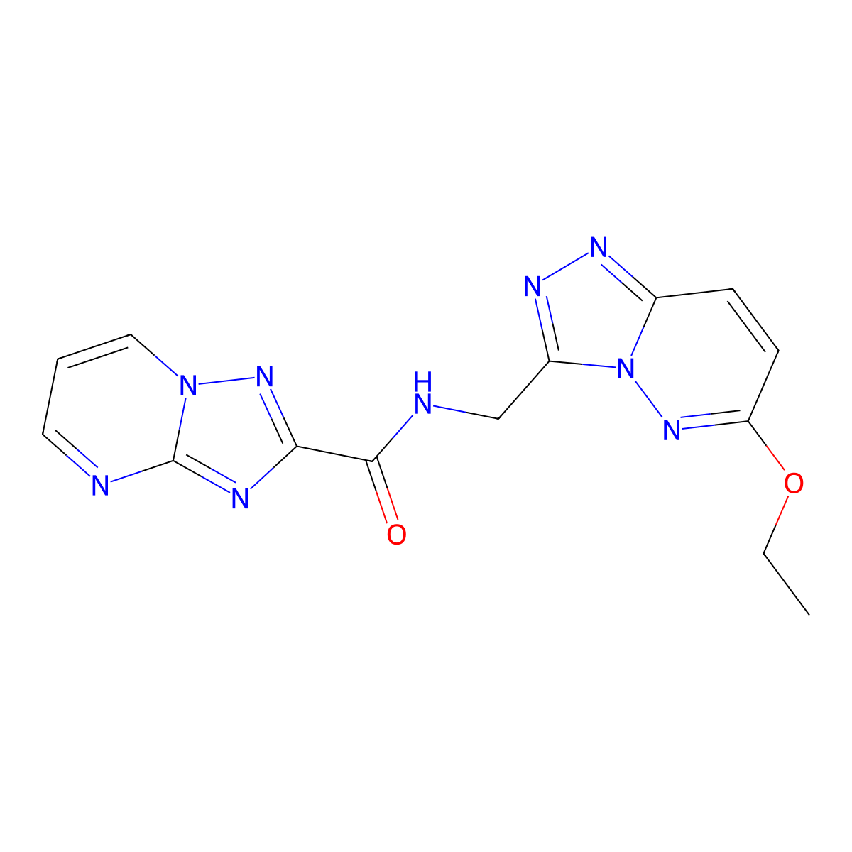 N-({6-ethoxy-[1,2,4]triazolo[4,3-b]pyridazin-3-yl}methyl)-[1,2,4]triazolo[1,5-a]pyrimidine-2-carboxamide molecular structure, CAS 2034372-30-8