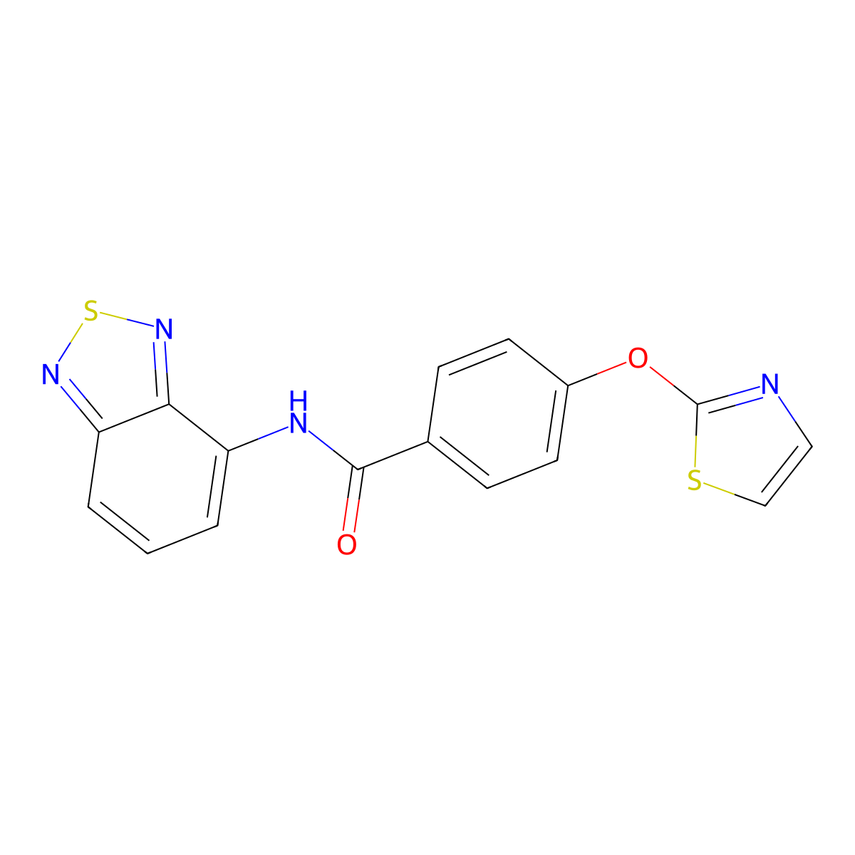 N-(benzo[c][1,2,5]thiadiazol-4-yl)-4-(thiazol-2-yloxy)benzamide molecular structure, CAS 2034373-64-1
