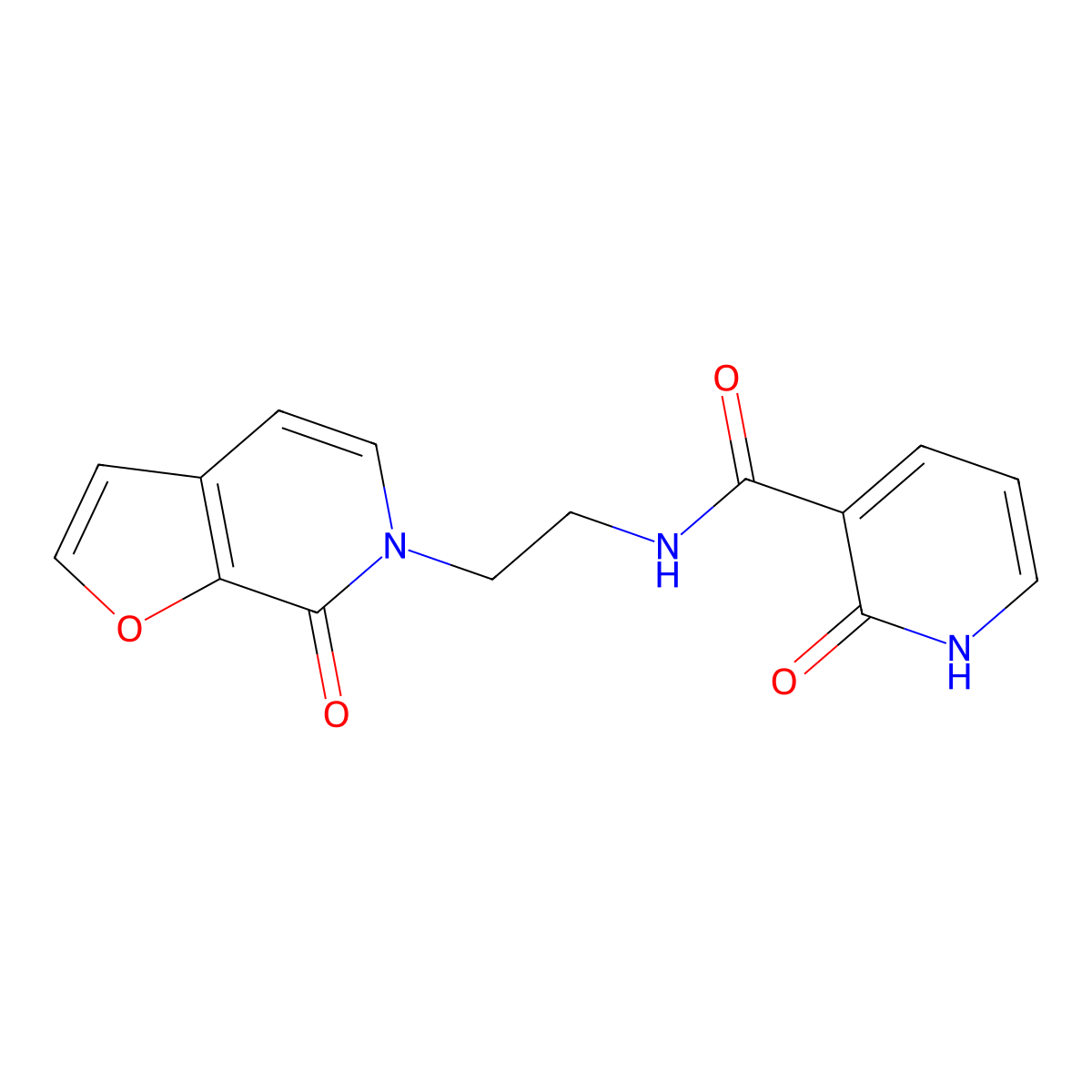 2-oxo-N-(2-(7-oxofuro[2,3-c]pyridin-6(7H)-yl)ethyl)-1,2-dihydropyridine-3-carboxamide molecular structure, CAS 2034373-94-7