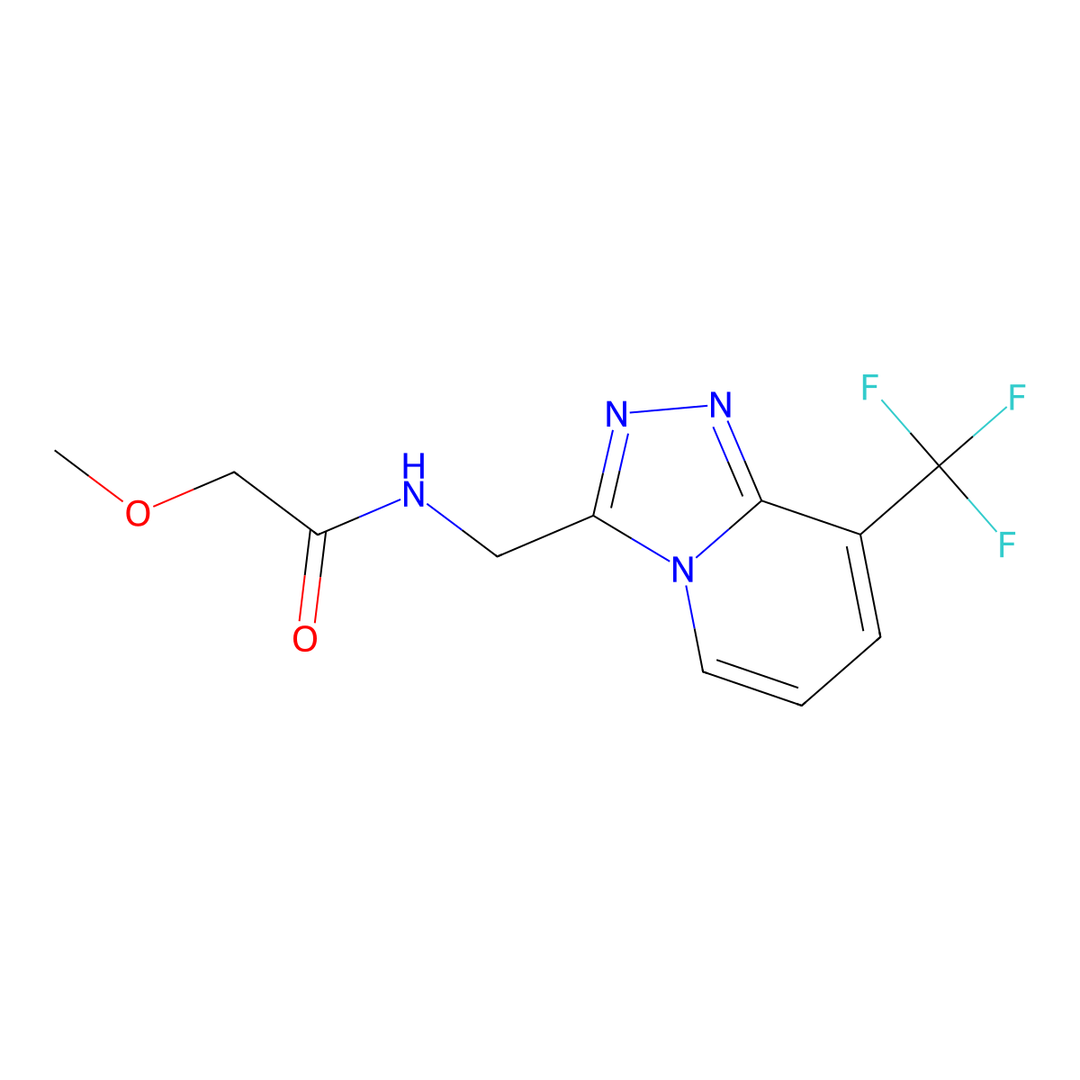 2-methoxy-N-{[8-(trifluoromethyl)-[1,2,4]triazolo[4,3-a]pyridin-3-yl]methyl}acetamide molecular structure, CAS 2034374-15-5