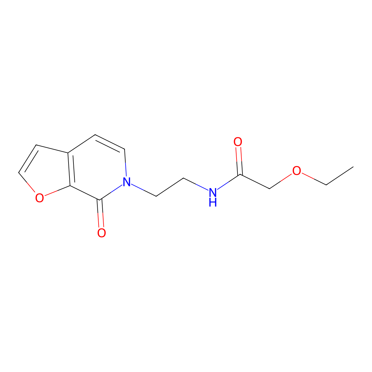 2-ethoxy-N-(2-(7-oxofuro[2,3-c]pyridin-6(7H)-yl)ethyl)acetamide molecular structure, CAS 2034374-63-3