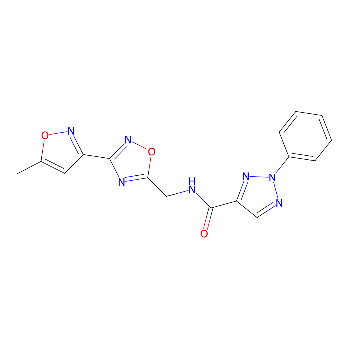 N-((3-(5-methylisoxazol-3-yl)-1,2,4-oxadiazol-5-yl)methyl)-2-phenyl-2H-1,2,3-triazole-4-carboxamide molecular structure, CAS 2034375-38-5