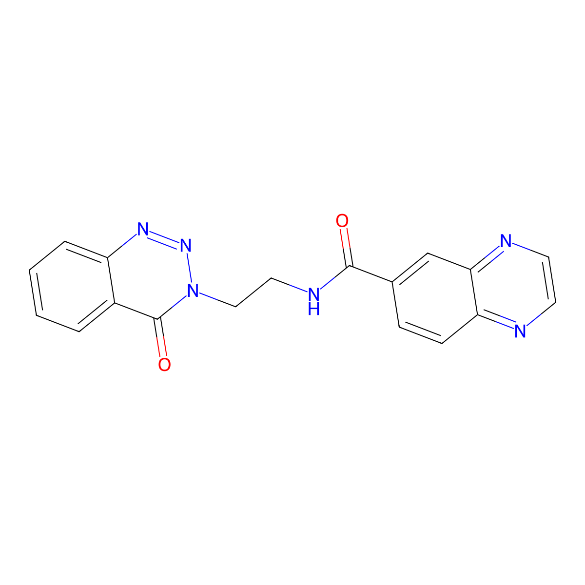 N-(2-(4-oxobenzo[d][1,2,3]triazin-3(4H)-yl)ethyl)quinoxaline-6-carboxamide molecular structure, CAS 2034375-86-3