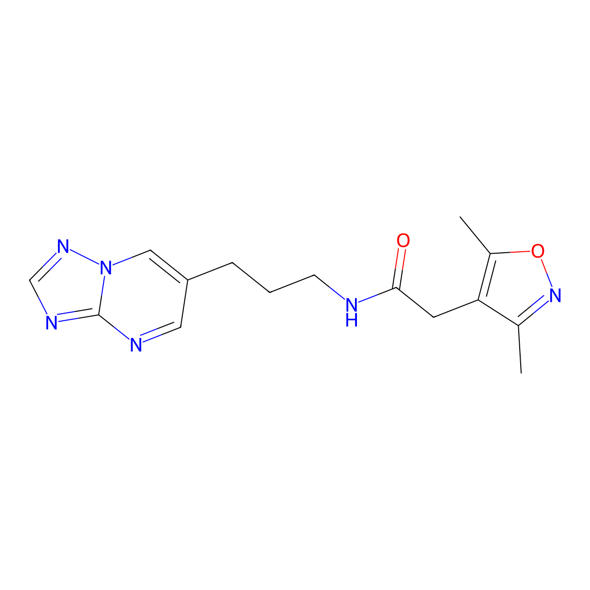 N-(3-([1,2,4]triazolo[1,5-a]pyrimidin-6-yl)propyl)-2-(3,5-dimethylisoxazol-4-yl)acetamide molecular structure, CAS 2034377-12-1