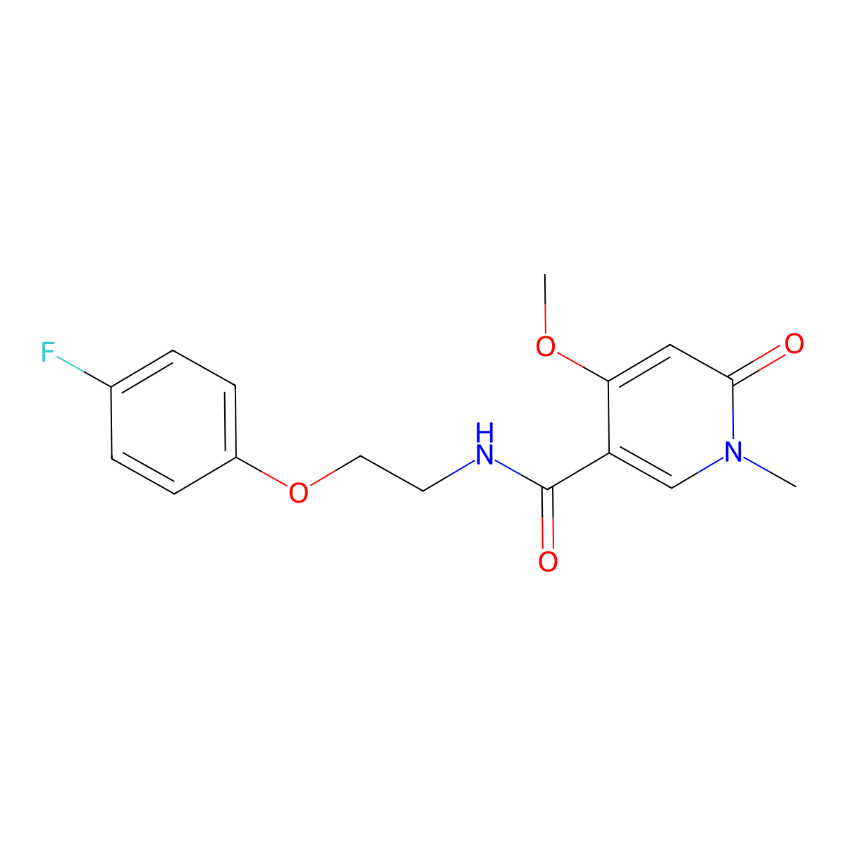 N-[2-(4-fluorophenoxy)ethyl]-4-methoxy-1-methyl-6-oxo-1,6-dihydropyridine-3-carboxamide molecular structure, CAS 2034378-78-2