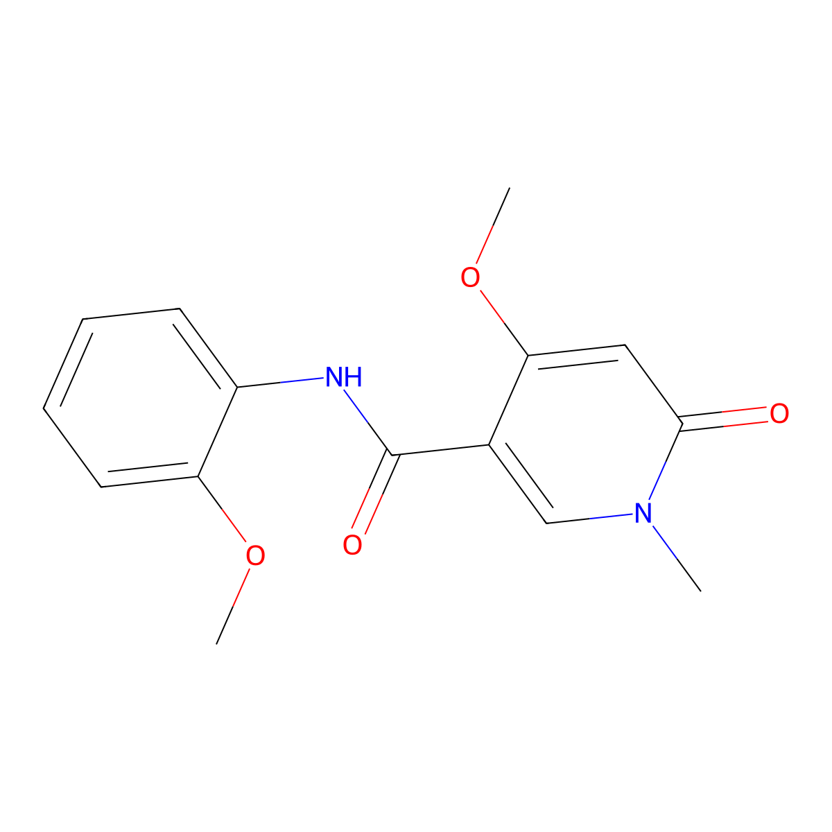 4-methoxy-N-(2-methoxyphenyl)-1-methyl-6-oxo-1,6-dihydropyridine-3-carboxamide molecular structure, CAS 2034379-61-6