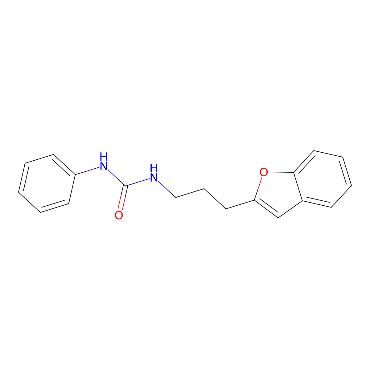 1-(3-(Benzofuran-2-yl)propyl)-3-phenylurea molecular structure, CAS 2034380-51-1