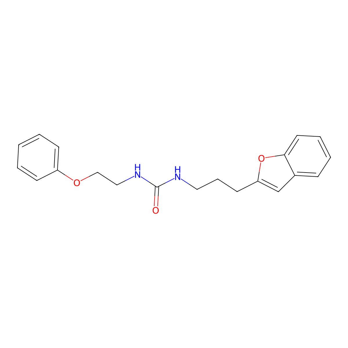 1-(3-(Benzofuran-2-yl)propyl)-3-(2-phenoxyethyl)urea molecular structure, CAS 2034380-64-6