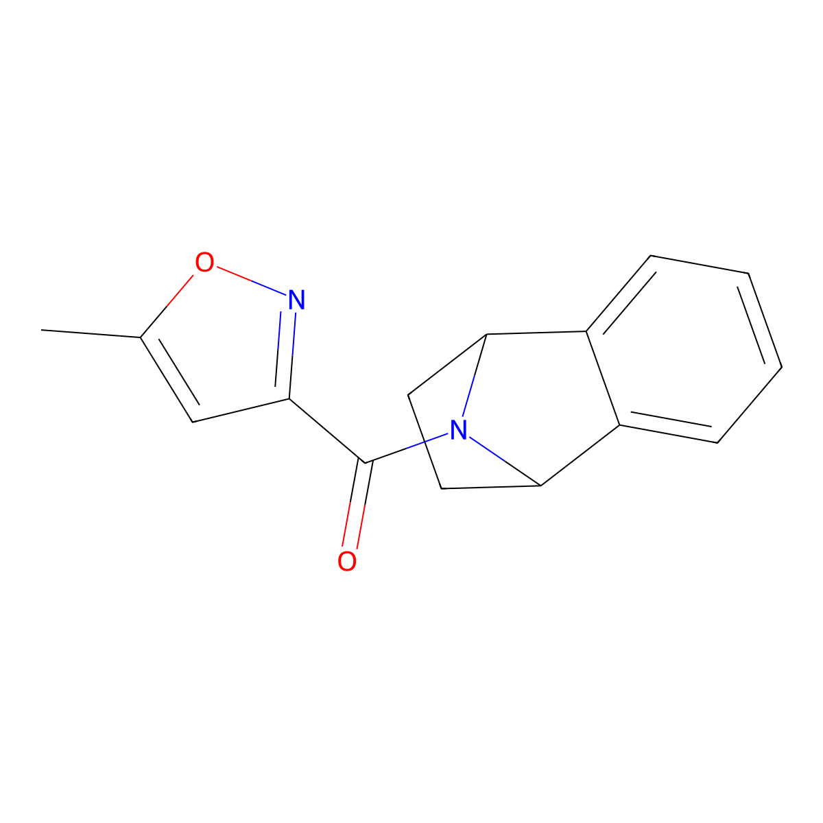 (5-Methylisoxazol-3-yl)(1,2,3,4-tetrahydro-1,4-epiminonaphthalen-9-yl)methanone molecular structure, CAS 2034381-17-2