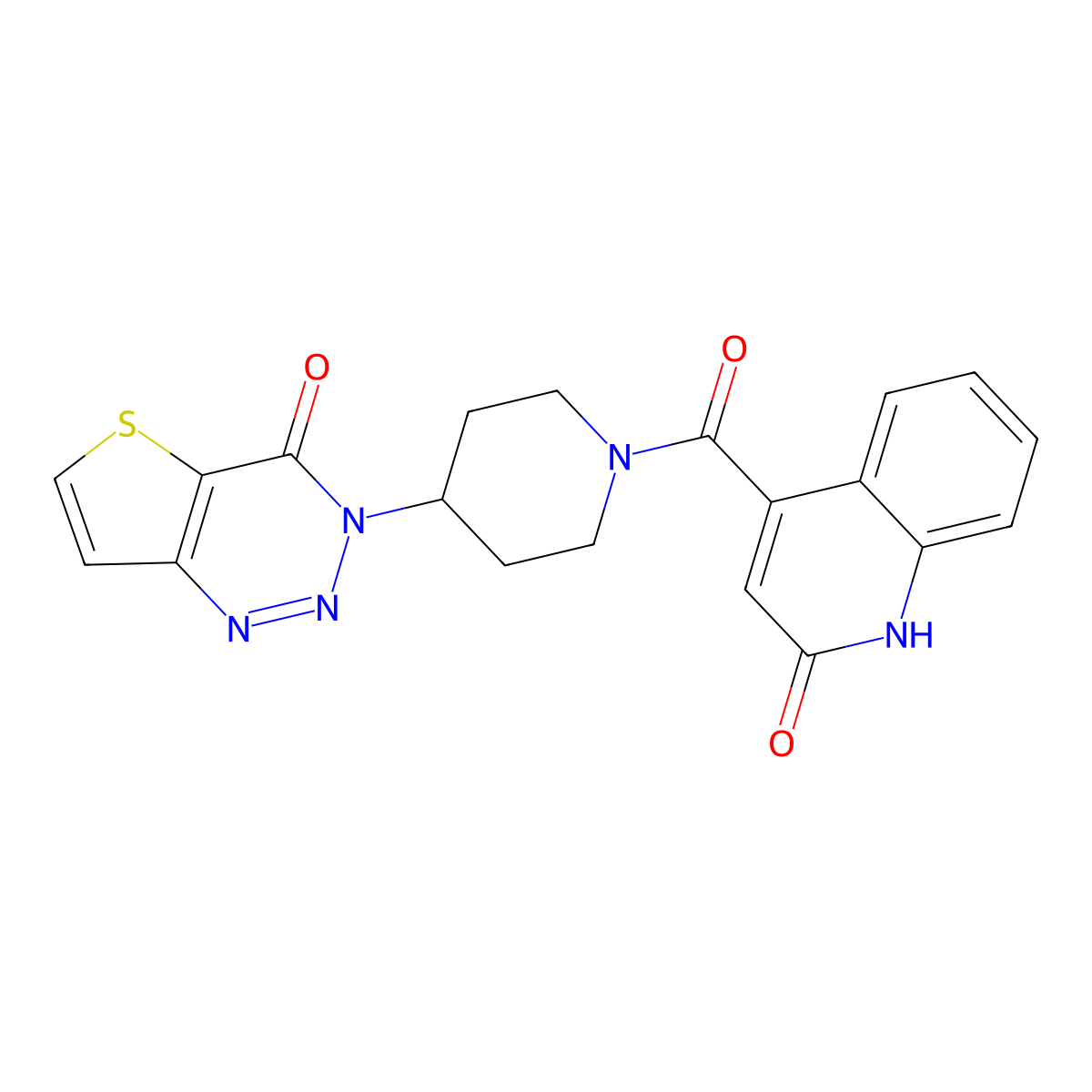 3-(1-(2-hydroxyquinoline-4-carbonyl)piperidin-4-yl)thieno[3,2-d][1,2,3]triazin-4(3H)-one molecular structure, CAS 2034381-35-4