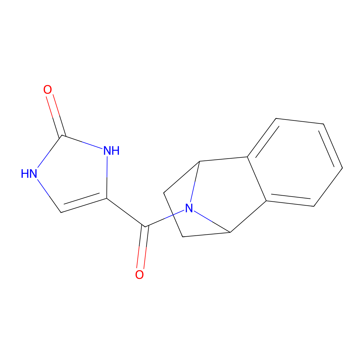 4-(1,2,3,4-tetrahydro-1,4-epiminonaphthalene-9-carbonyl)-1H-imidazol-2(3H)-one molecular structure, CAS 2034381-36-5