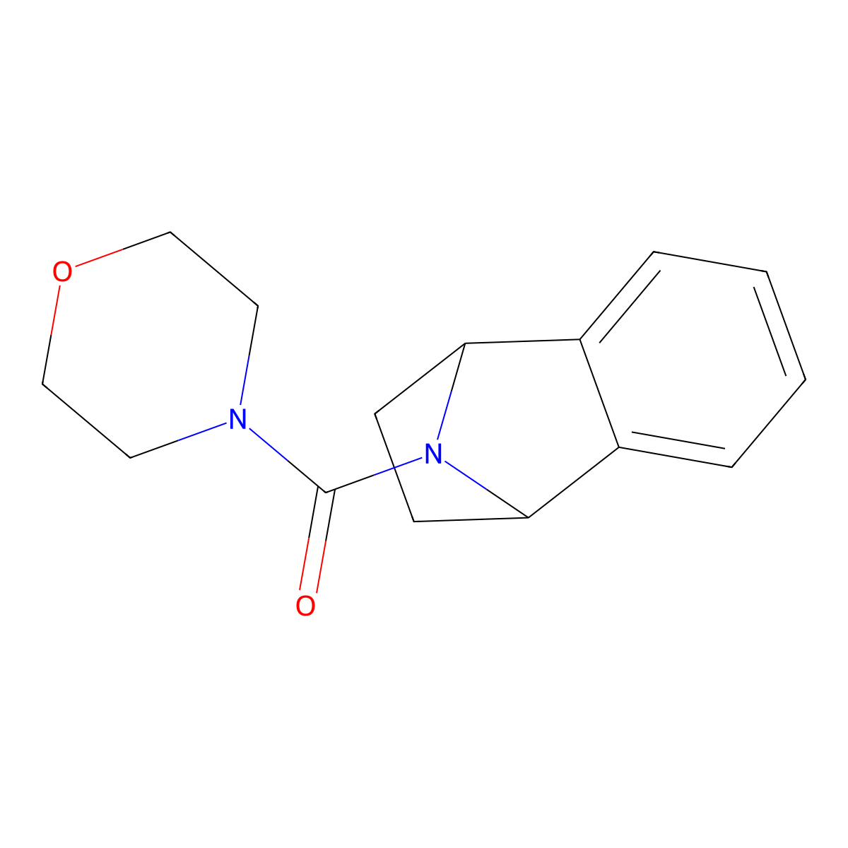 11-(Morpholine-4-carbonyl)-11-azatricyclo[6.2.1.0^{2,7}]undeca-2(7),3,5-triene molecular structure, CAS 2034381-52-5
