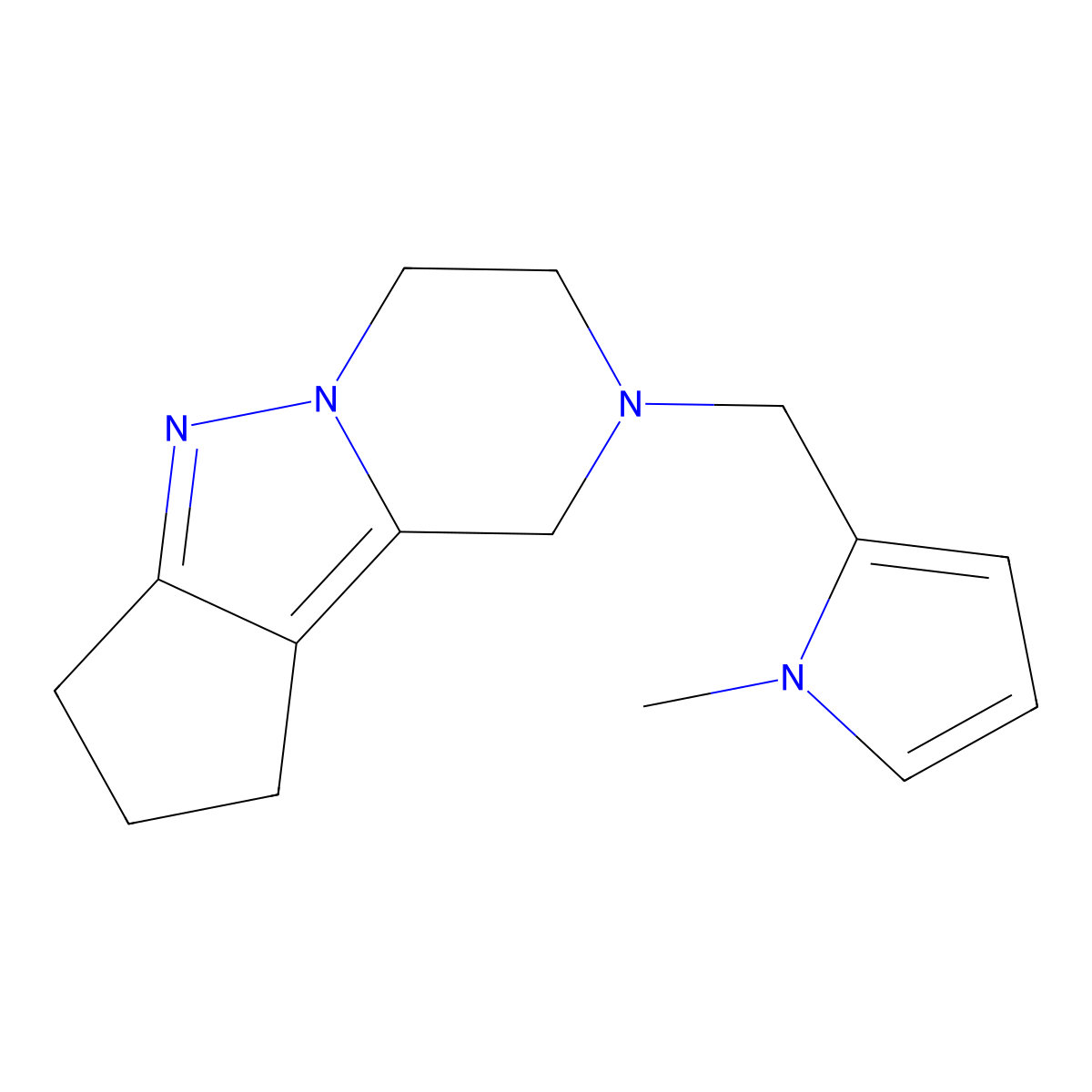 11-[(1-methyl-1H-pyrrol-2-yl)methyl]-7,8,11-triazatricyclo[6.4.0.0^{2,6}]dodeca-1,6-diene molecular structure, CAS 2034381-99-0