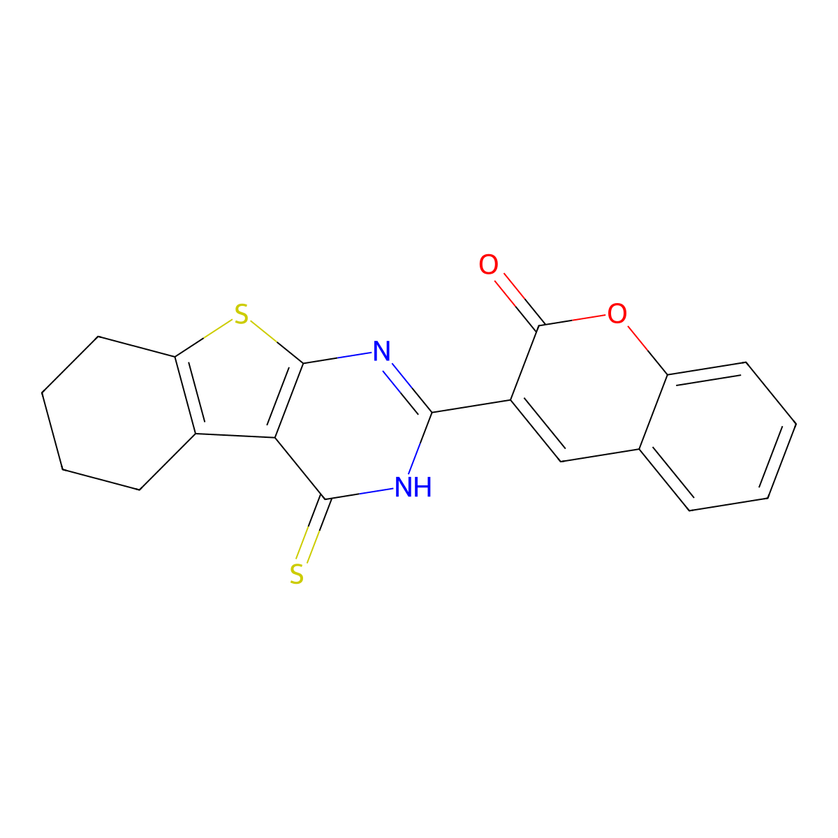 3-(4-thioxo-3,4,5,6,7,8-hexahydrobenzo[4,5]thieno[2,3-d]pyrimidin-2-yl)-2H-chromen-2-one molecular structure, CAS 2034382-31-3