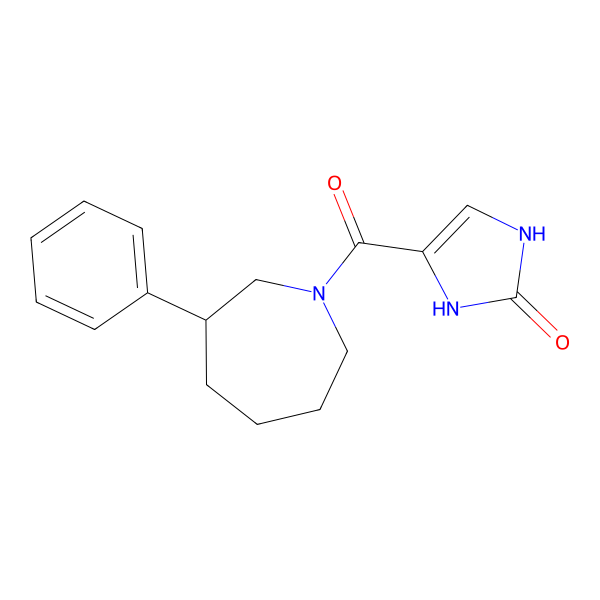 4-(3-phenylazepane-1-carbonyl)-1H-imidazol-2(3H)-one molecular structure, CAS 2034382-60-8