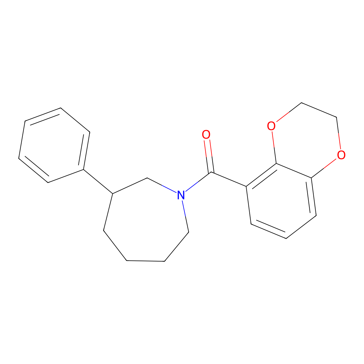 (2,3-Dihydrobenzo[b][1,4]dioxin-5-yl)(3-phenylazepan-1-yl)methanone molecular structure, CAS 2034382-88-0