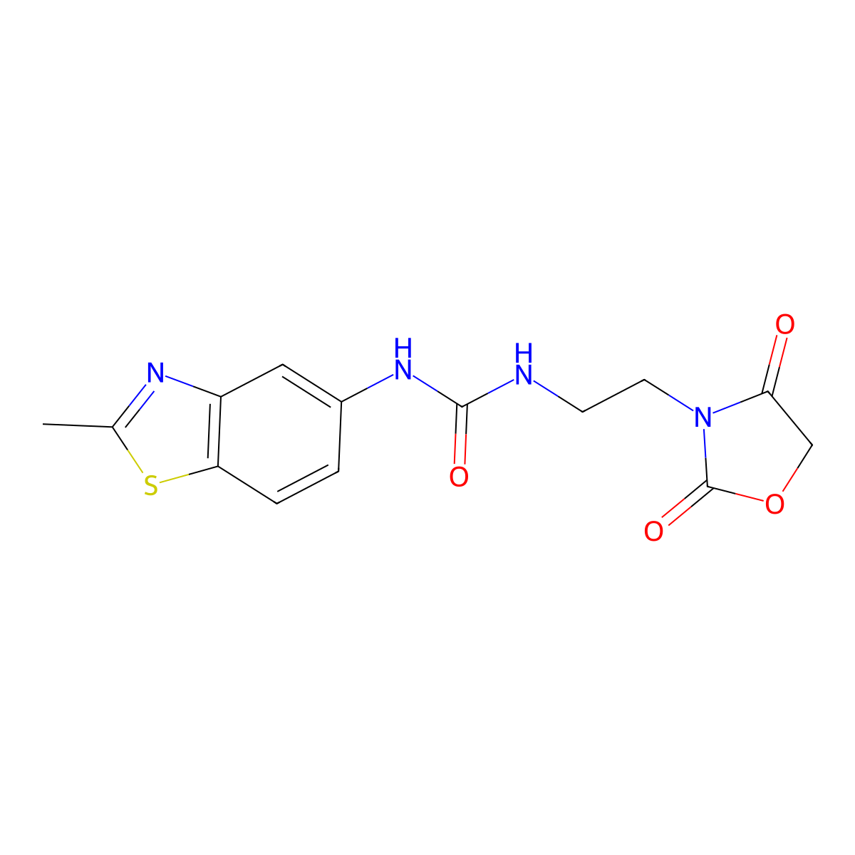 1-(2-(2,4-Dioxooxazolidin-3-yl)ethyl)-3-(2-methylbenzo[d]thiazol-5-yl)urea molecular structure, CAS 2034384-35-3