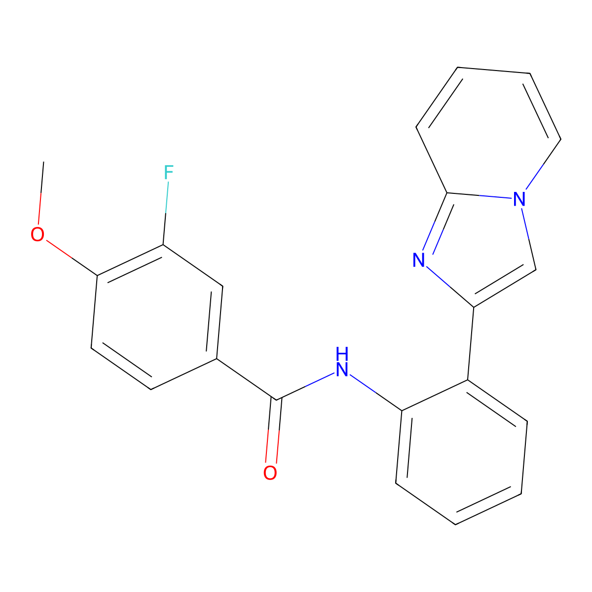 3-fluoro-N-(2-(imidazo[1,2-a]pyridin-2-yl)phenyl)-4-methoxybenzamide molecular structure, CAS 2034384-39-7