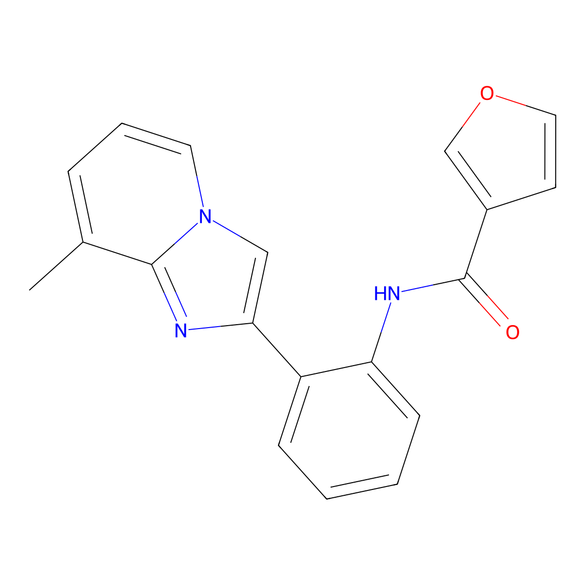 N-(2-{8-methylimidazo[1,2-a]pyridin-2-yl}phenyl)furan-3-carboxamide molecular structure, CAS 2034384-50-2