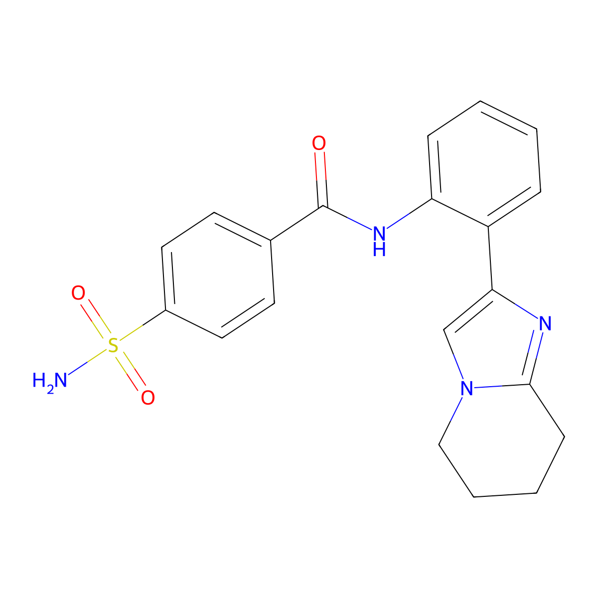 4-sulfamoyl-N-(2-(5,6,7,8-tetrahydroimidazo[1,2-a]pyridin-2-yl)phenyl)benzamide molecular structure, CAS 2034390-02-6