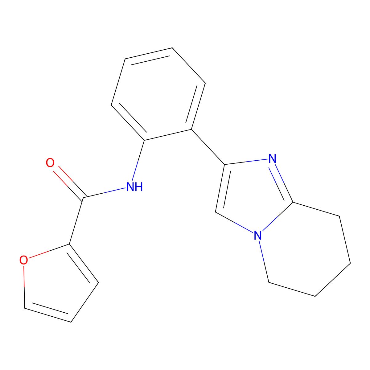 N-(2-(5,6,7,8-tetrahydroimidazo[1,2-a]pyridin-2-yl)phenyl)furan-2-carboxamide molecular structure, CAS 2034390-10-6