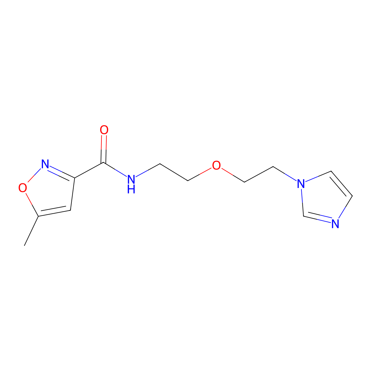 N-(2-(2-(1H-imidazol-1-yl)ethoxy)ethyl)-5-methylisoxazole-3-carboxamide molecular structure, CAS 2034390-34-4