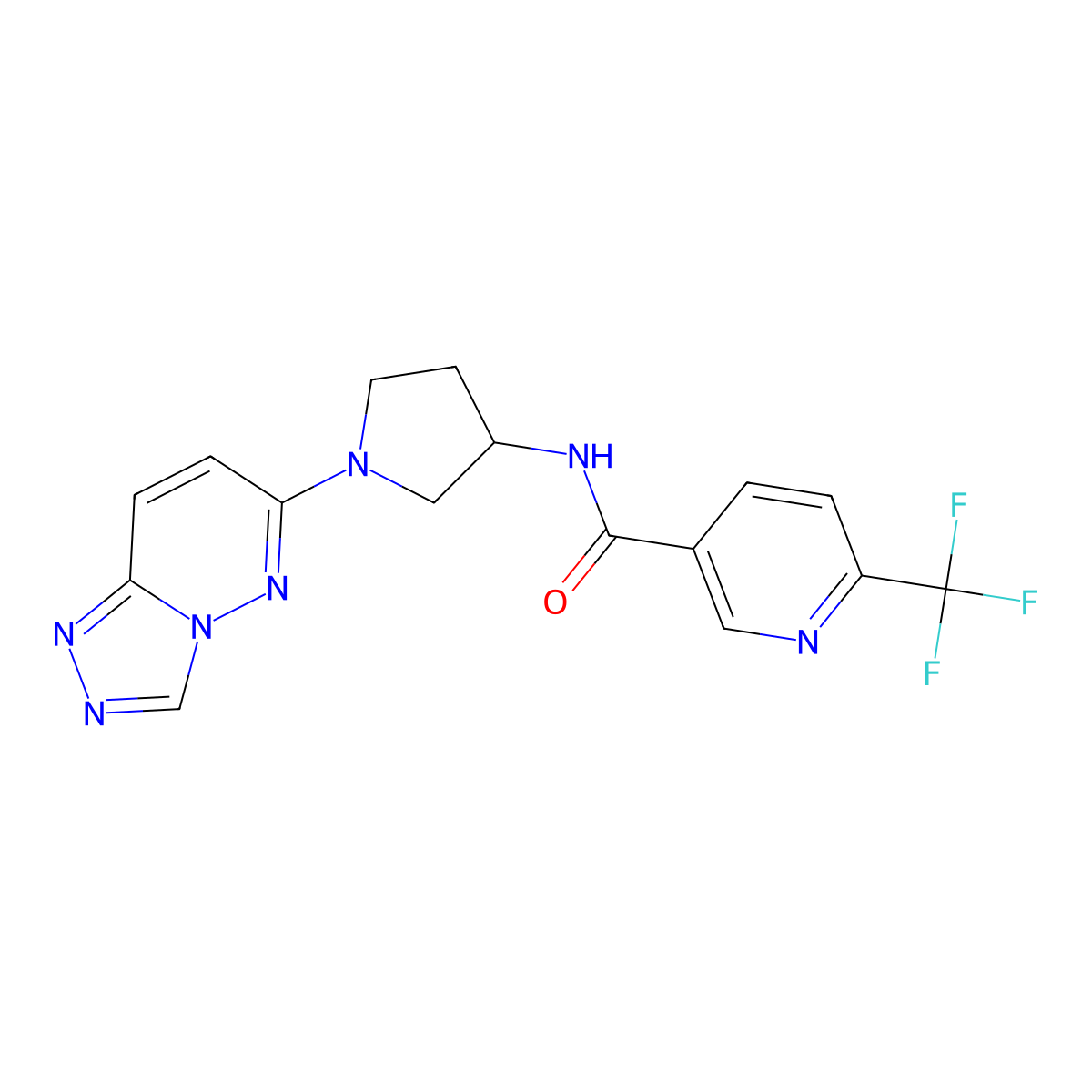 N-(1-([1,2,4]triazolo[4,3-b]pyridazin-6-yl)pyrrolidin-3-yl)-6-(trifluoromethyl)nicotinamide molecular structure, CAS 2034391-31-4