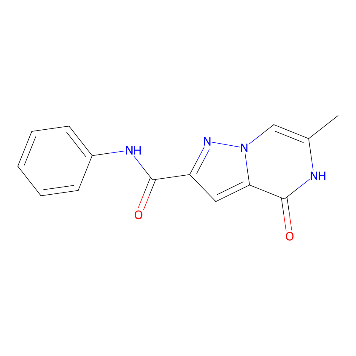 6-methyl-4-oxo-N-phenyl-4,5-dihydropyrazolo[1,5-a]pyrazine-2-carboxamide molecular structure, CAS 2034392-32-8