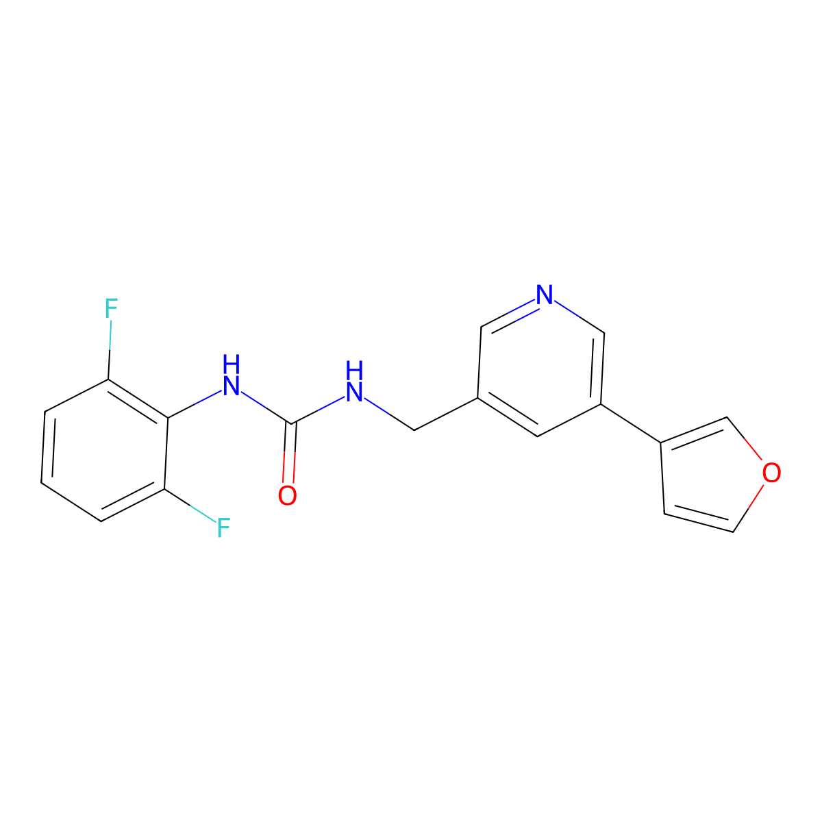1-(2,6-Difluorophenyl)-3-{[5-(furan-3-yl)pyridin-3-yl]methyl}urea molecular structure, CAS 2034393-92-3