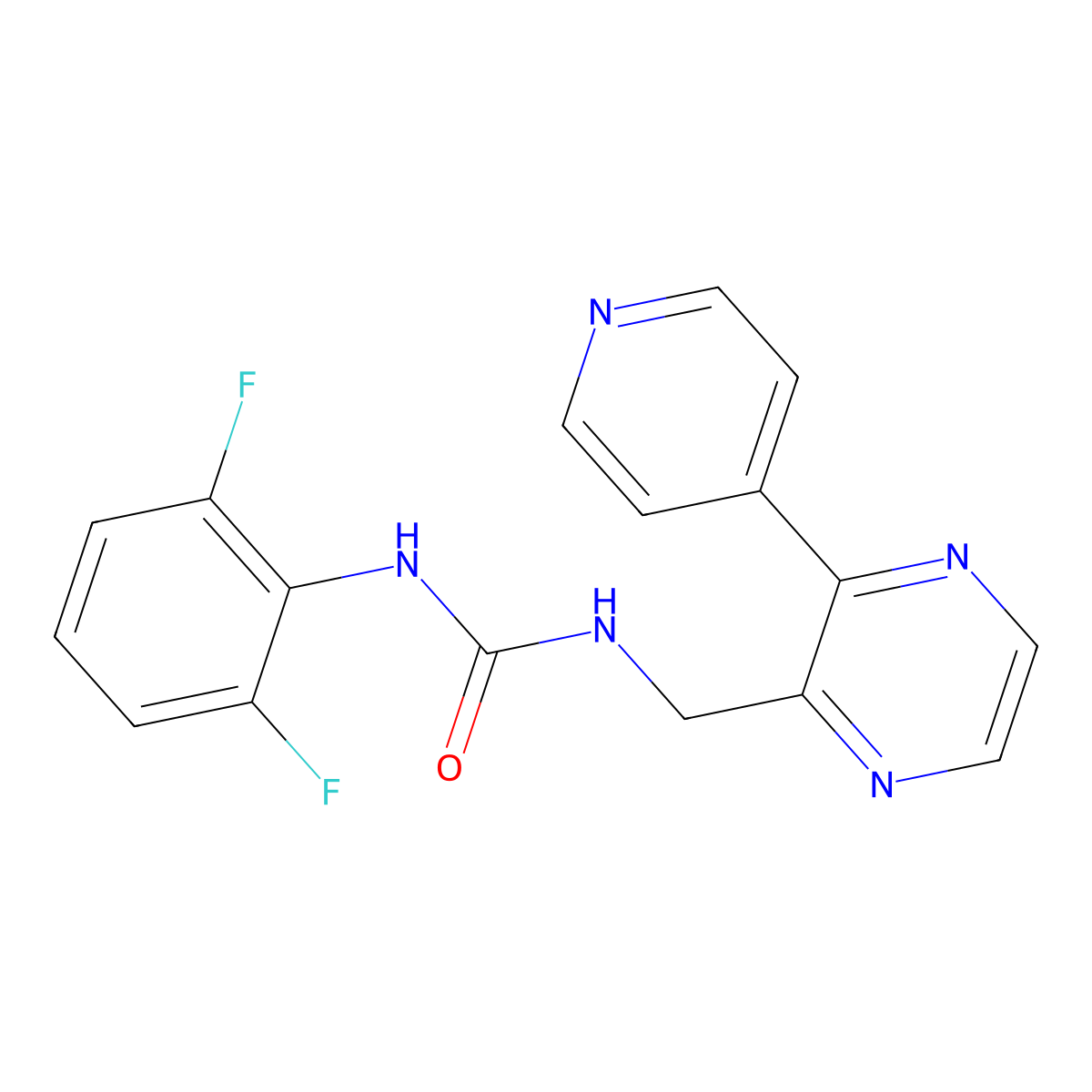 1-(2,6-Difluorophenyl)-3-{[3-(pyridin-4-yl)pyrazin-2-yl]methyl}urea molecular structure, CAS 2034394-26-6