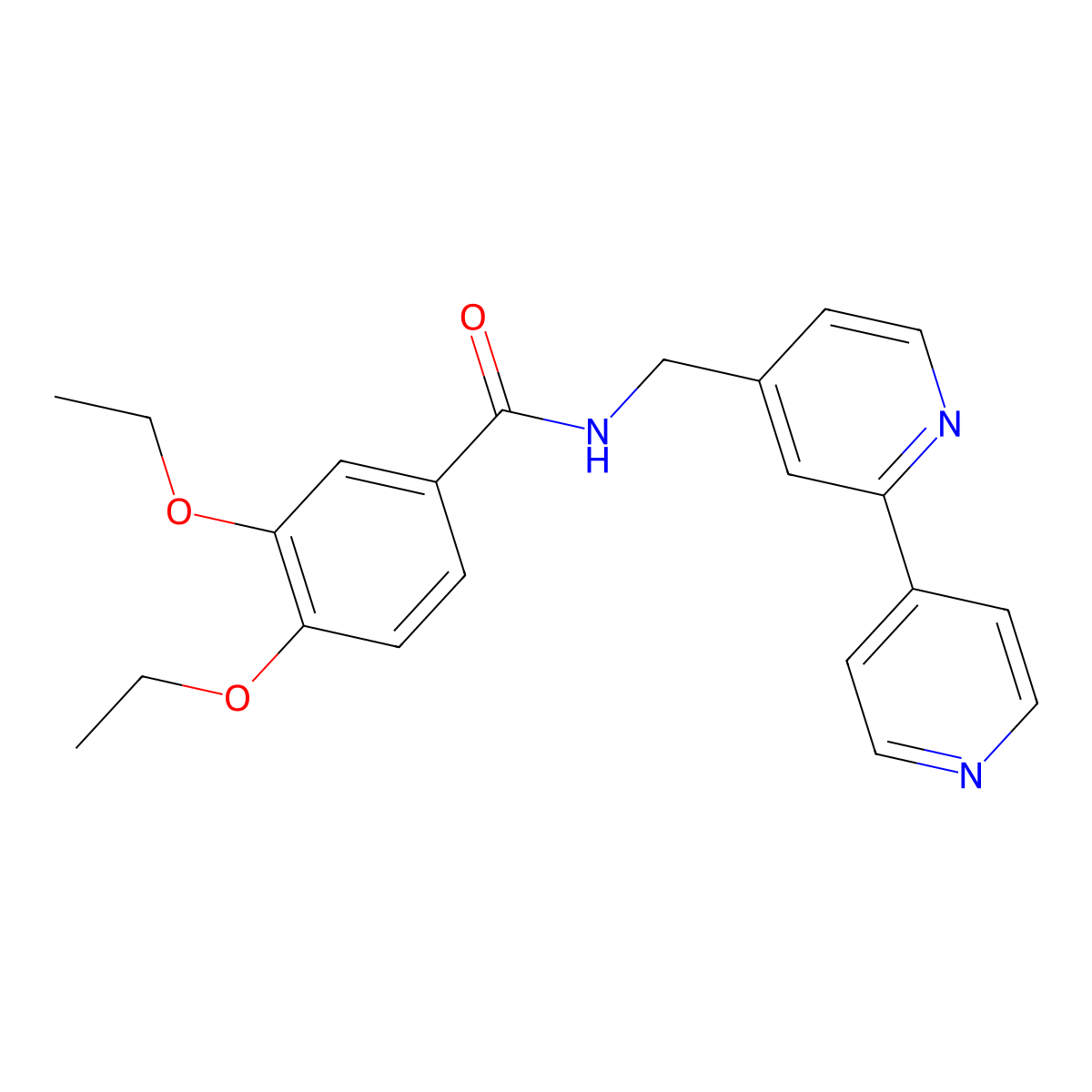 N-({[2,4'-bipyridine]-4-yl}methyl)-3,4-diethoxybenzamide molecular structure, CAS 2034395-07-6
