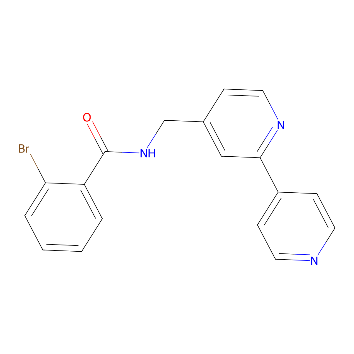 N-([2,4'-bipyridin]-4-ylmethyl)-2-bromobenzamide molecular structure, CAS 2034395-11-2