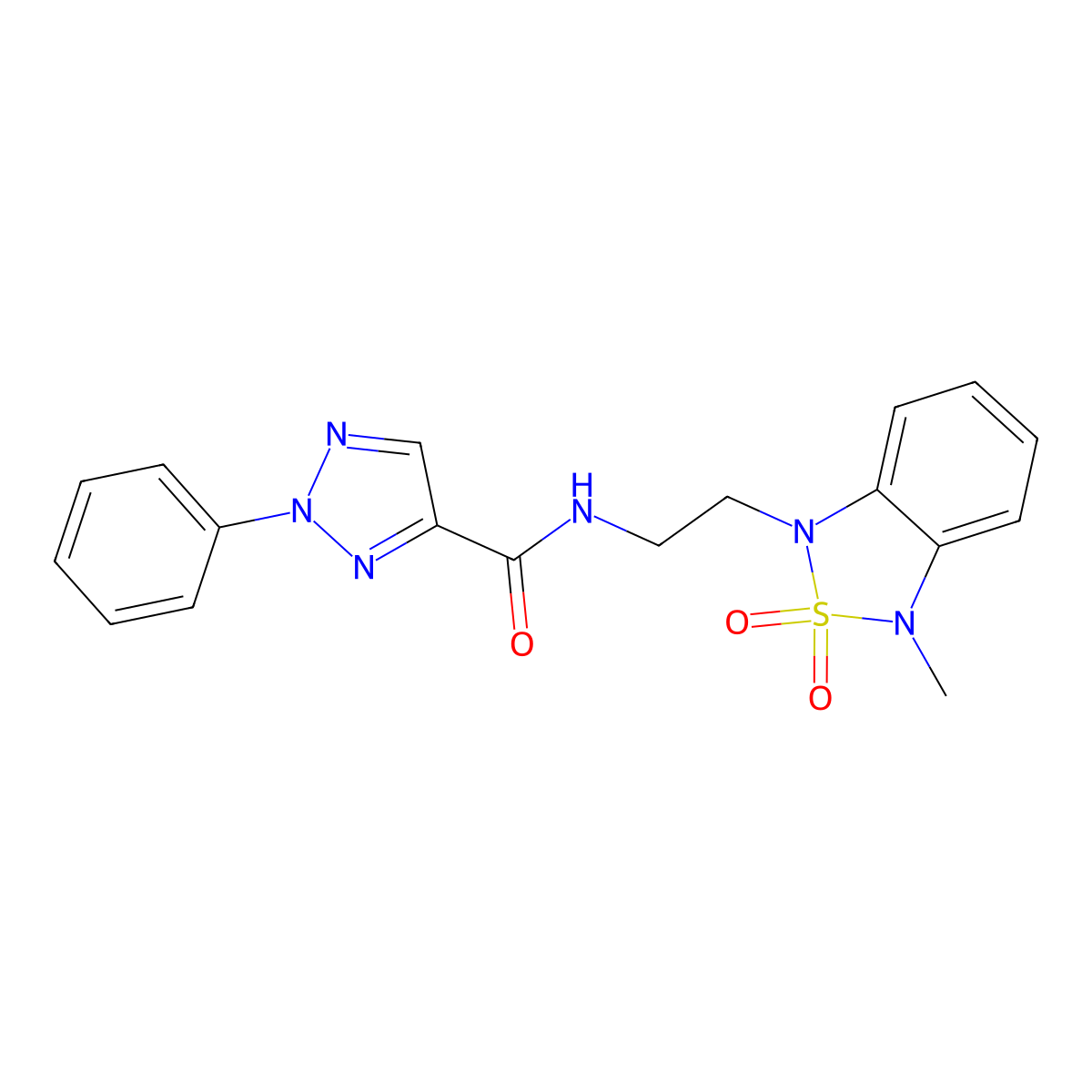 N-(2-(3-methyl-2,2-dioxidobenzo[c][1,2,5]thiadiazol-1(3H)-yl)ethyl)-2-phenyl-2H-1,2,3-triazole-4-carboxamide molecular structure, CAS 2034400-94-5