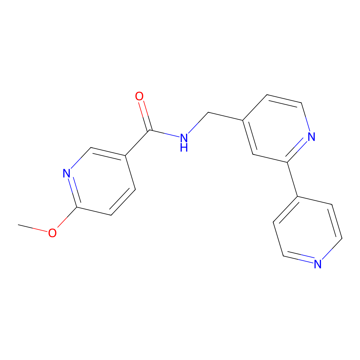 N-([2,4'-bipyridin]-4-ylmethyl)-6-methoxynicotinamide molecular structure, CAS 2034400-95-6