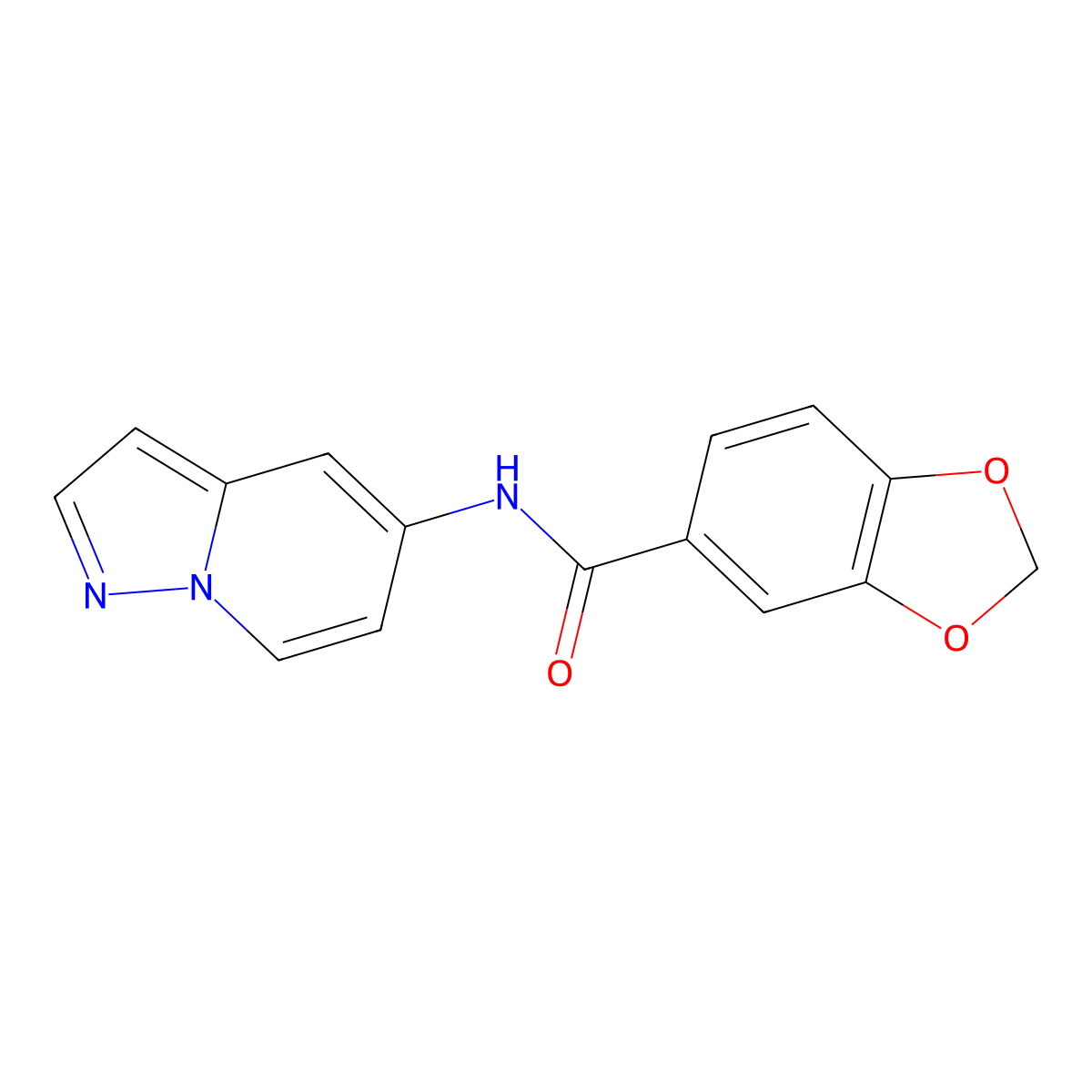 N-(pyrazolo[1,5-a]pyridin-5-yl)benzo[d][1,3]dioxole-5-carboxamide molecular structure, CAS 2034402-17-8