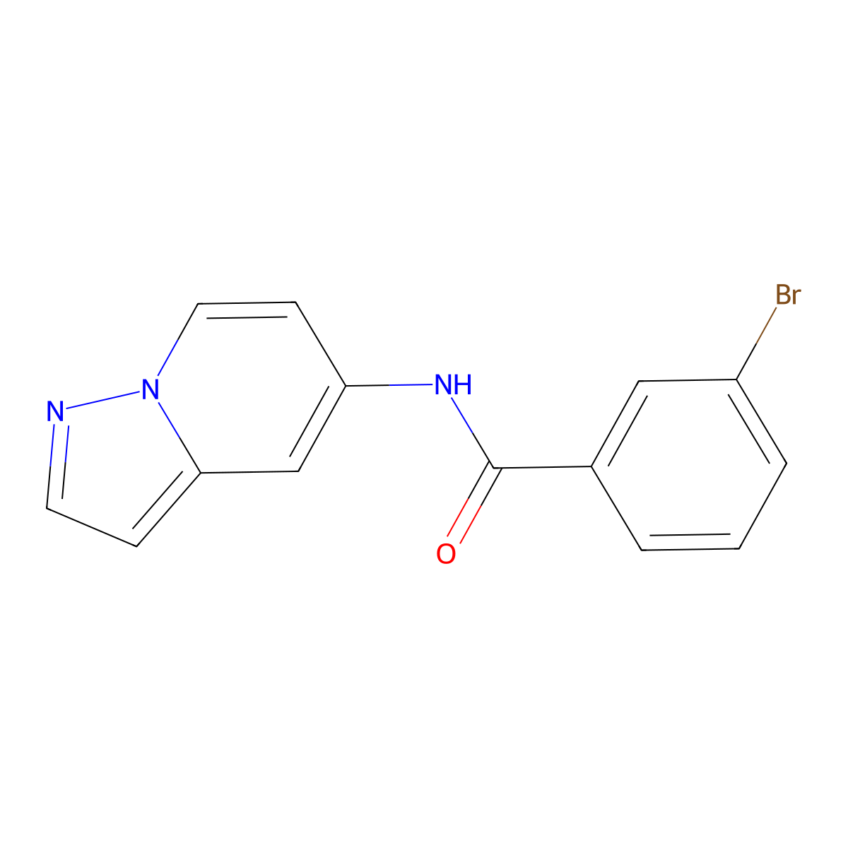 3-bromo-N-(pyrazolo[1,5-a]pyridin-5-yl)benzamide molecular structure, CAS 2034402-26-9