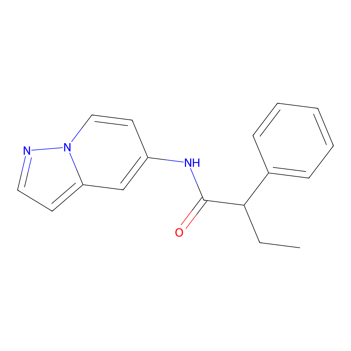 2-phenyl-N-{pyrazolo[1,5-a]pyridin-5-yl}butanamide molecular structure, CAS 2034402-55-4