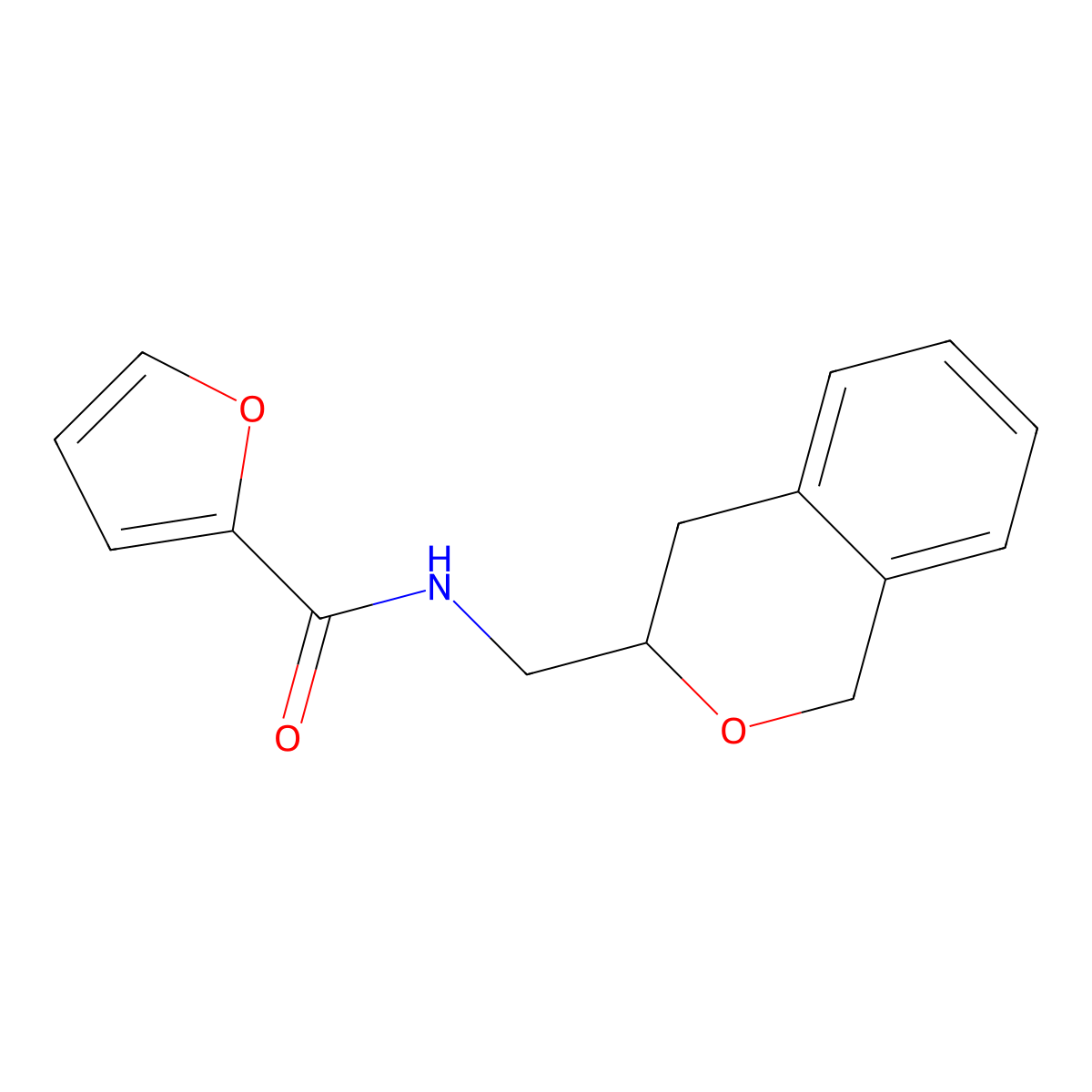 N-(isochroman-3-ylmethyl)furan-2-carboxamide molecular structure, CAS 2034402-78-1