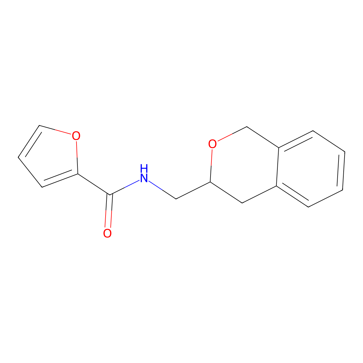 N-(isochroman-3-ylmethyl)furan-2-carboxamide molecular structure, CAS 2034402-78-1