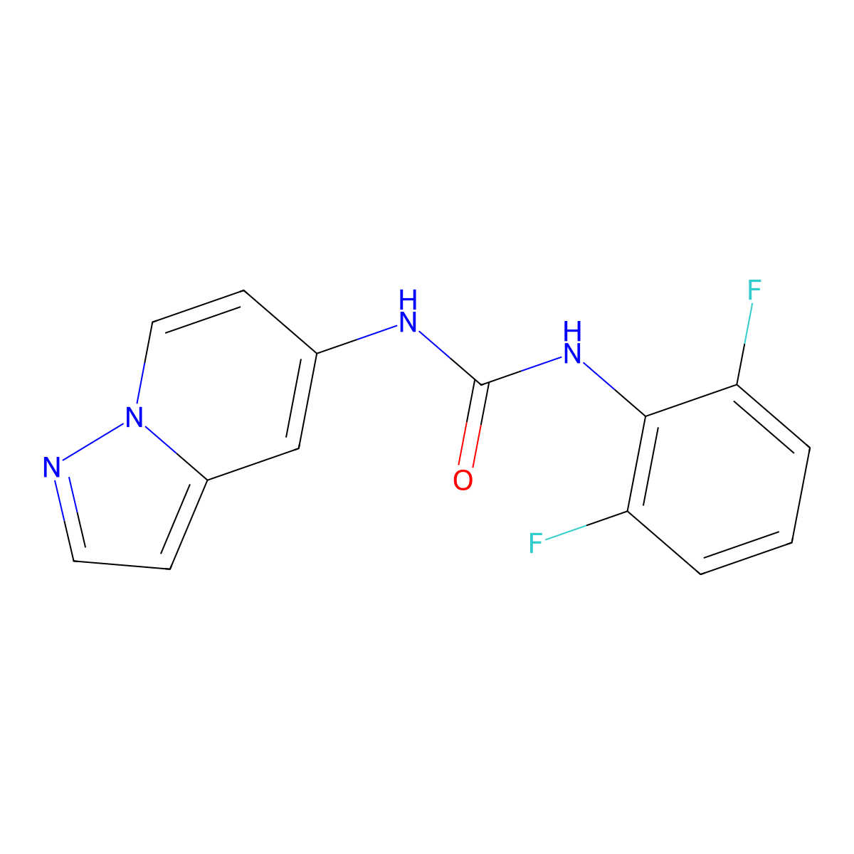 1-(2,6-Difluorophenyl)-3-(pyrazolo[1,5-a]pyridin-5-yl)urea molecular structure, CAS 2034403-42-2